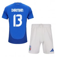 Dječji Nogometni Dres Italija Matteo Darmian #13 Domaci EP 2024 Kratak Rukav (+ Kratke hlače)